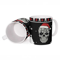 Cat Skull Santa Christmas Ceramic Mug Xmas Holiday Patterns - Wonder Print Shop