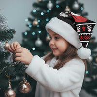 Cat Skull Santa Christmas Santa Hat Xmas Holiday Patterns - Wonder Print Shop