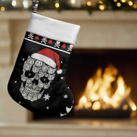 Cat Skull Santa Christmas Stocking Xmas Holiday Patterns - Wonder Print Shop