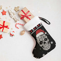 Cat Skull Santa Christmas Stocking Xmas Holiday Patterns - Wonder Print Shop
