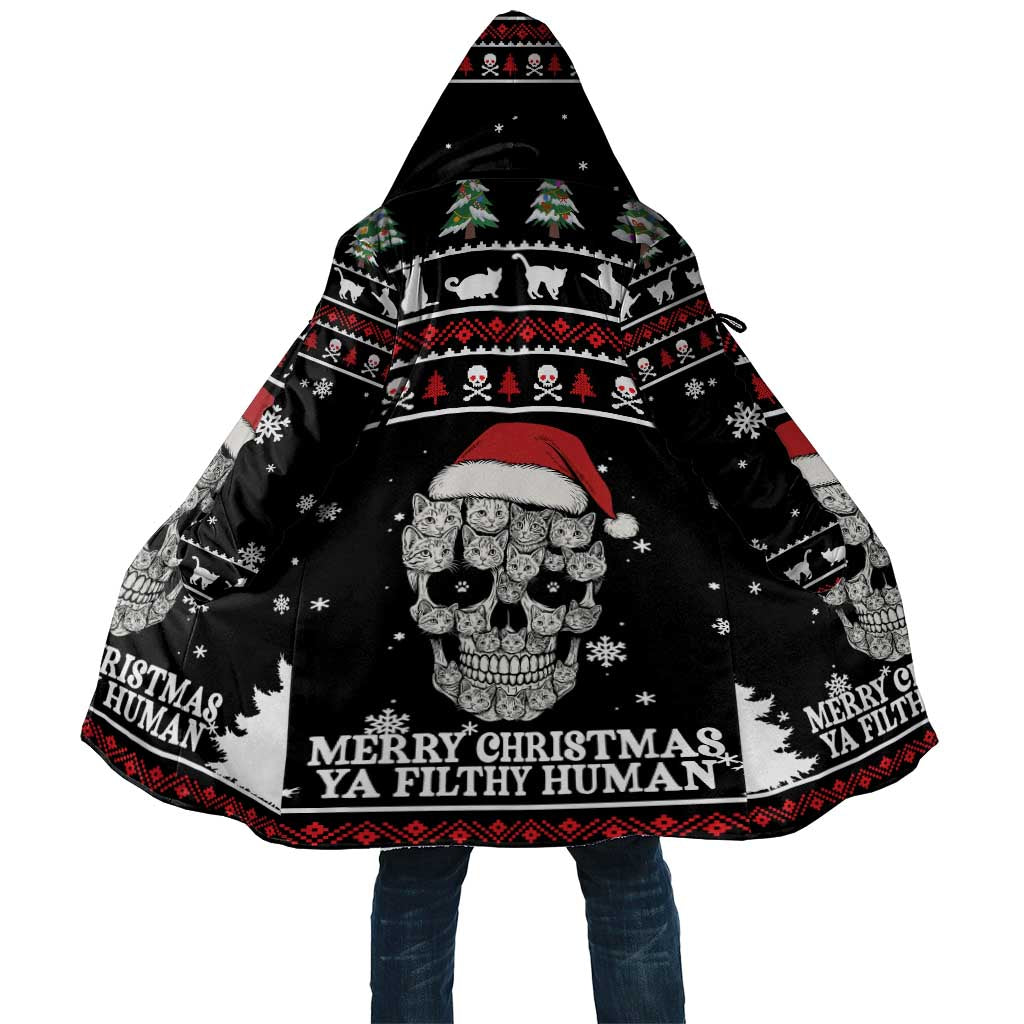 Cat Skull Santa Christmas Cloak Xmas Holiday Patterns - Wonder Print Shop