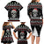 Cat Skull Santa Christmas Family Matching Long Sleeve Bodycon Dress and Hawaiian Shirt Xmas Holiday Patterns - Wonder Print Shop
