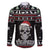 Cat Skull Santa Christmas Family Matching Long Sleeve Bodycon Dress and Hawaiian Shirt Xmas Holiday Patterns - Wonder Print Shop