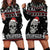 Cat Skull Santa Christmas Hoodie Dress Xmas Holiday Patterns - Wonder Print Shop