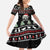 Cat Skull Santa Christmas Kid Short Sleeve Dress Xmas Holiday Patterns - Wonder Print Shop