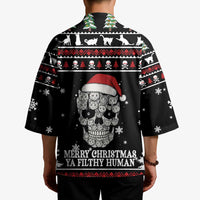Cat Skull Santa Christmas Kimono Xmas Holiday Patterns - Wonder Print Shop