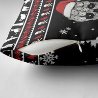 Cat Skull Santa Christmas Pillow Cover Xmas Holiday Patterns - Wonder Print Shop