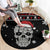 Cat Skull Santa Christmas Round Carpet Xmas Holiday Patterns - Wonder Print Shop