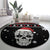 Cat Skull Santa Christmas Round Carpet Xmas Holiday Patterns - Wonder Print Shop