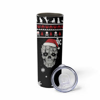 Cat Skull Santa Christmas Skinny Tumbler Xmas Holiday Patterns - Wonder Print Shop