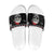 Cat Skull Santa Christmas Slide Sandals Xmas Holiday Patterns - Wonder Print Shop