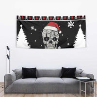 Cat Skull Santa Christmas Tapestry Xmas Holiday Patterns - Wonder Print Shop
