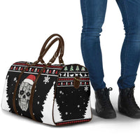 Cat Skull Santa Christmas Travel Bag Xmas Holiday Patterns - Wonder Print Shop