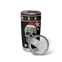 Cat Skull Santa Christmas Tumbler Cup Xmas Holiday Patterns - Wonder Print Shop