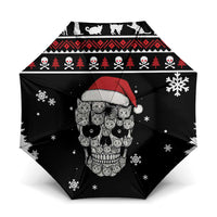 Cat Skull Santa Christmas Umbrella Xmas Holiday Patterns - Wonder Print Shop