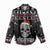 Cat Skull Santa Christmas Women Casual Shirt Xmas Holiday Patterns - Wonder Print Shop