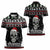Cat Skull Santa Christmas Women Polo Shirt Xmas Holiday Patterns - Wonder Print Shop