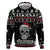 Cat Skull Santa Christmas Zip Hoodie Xmas Holiday Patterns - Wonder Print Shop