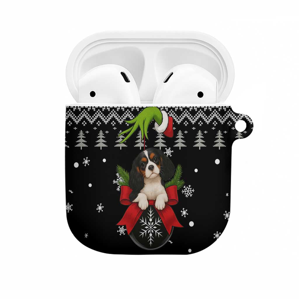 Cavalier King Charles Spaniel Xmas Ball Christmas AirPods Case Xmas Holiday Patterns - Wonder Print Shop