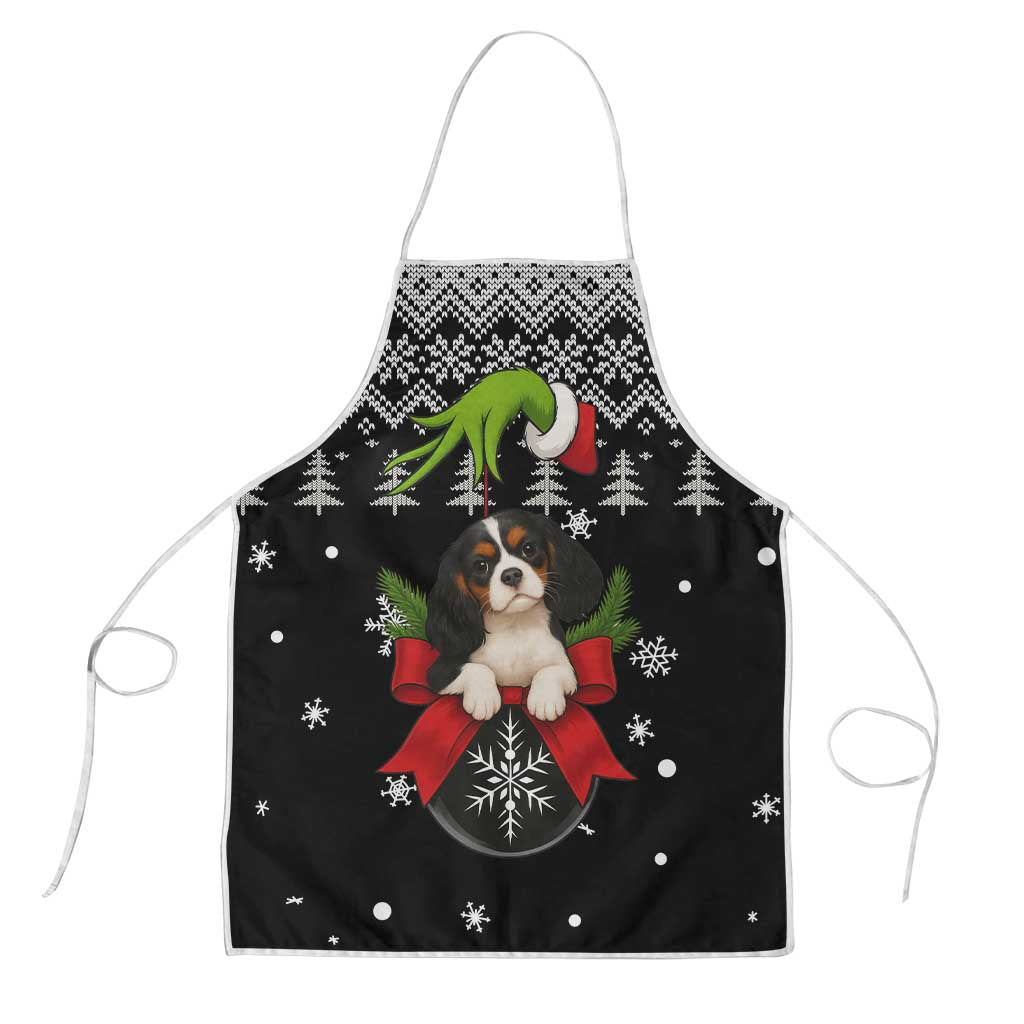 Cavalier King Charles Spaniel Xmas Ball Christmas Apron Xmas Holiday Patterns - Wonder Print Shop