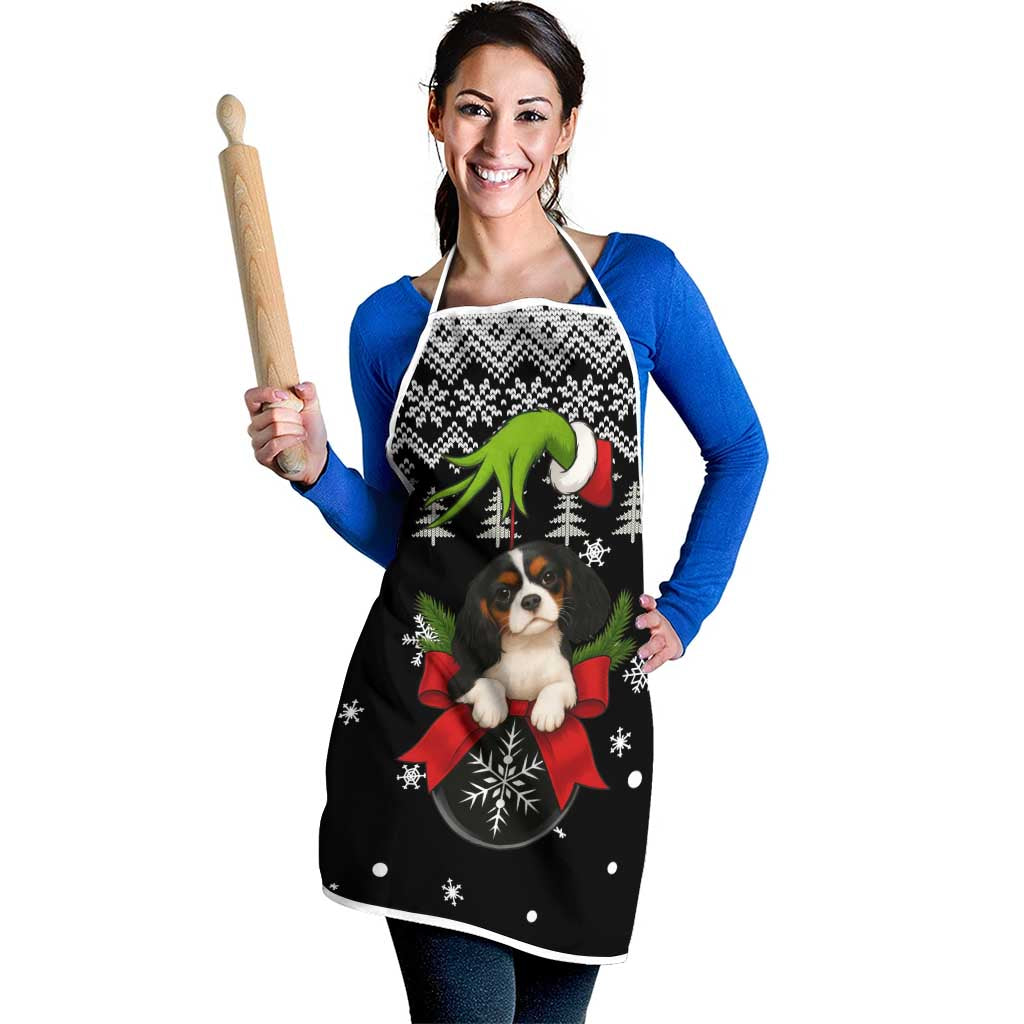 Cavalier King Charles Spaniel Xmas Ball Christmas Apron Xmas Holiday Patterns - Wonder Print Shop