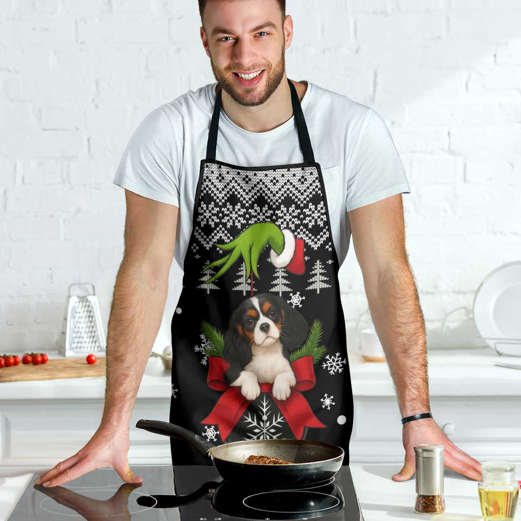 Cavalier King Charles Spaniel Xmas Ball Christmas Apron Xmas Holiday Patterns - Wonder Print Shop