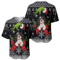 Cavalier King Charles Spaniel Xmas Ball Christmas Baseball Jersey Xmas Holiday Patterns - Wonder Print Shop