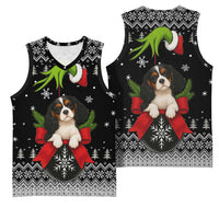 Cavalier King Charles Spaniel Xmas Ball Christmas Basketball Jersey Xmas Holiday Patterns - Wonder Print Shop