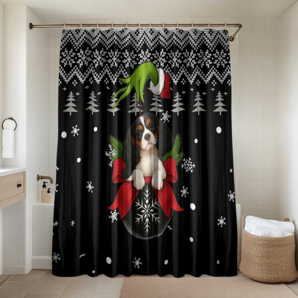Cavalier King Charles Spaniel Xmas Ball Christmas Bathroom Set Xmas Holiday Patterns - Wonder Print Shop