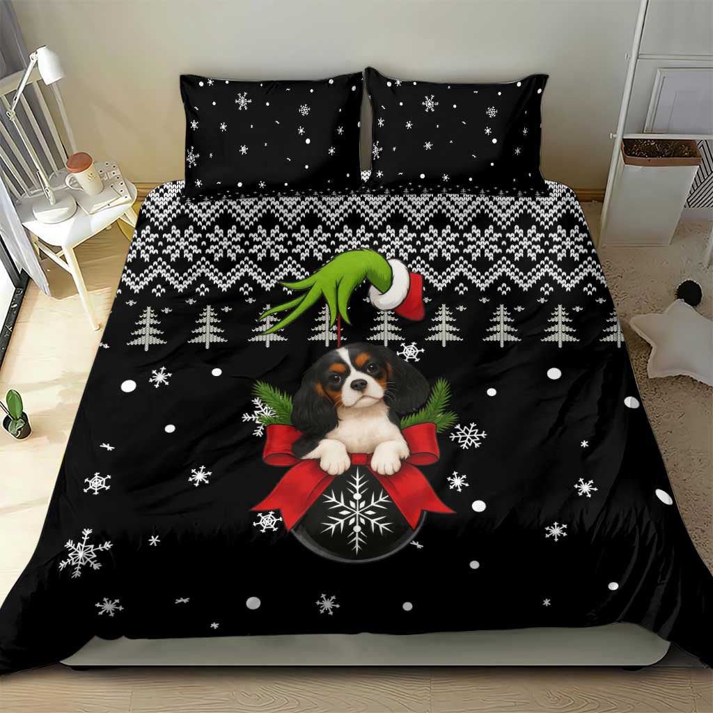 Cavalier King Charles Spaniel Xmas Ball Christmas Bedding Set Xmas Holiday Patterns - Wonder Print Shop