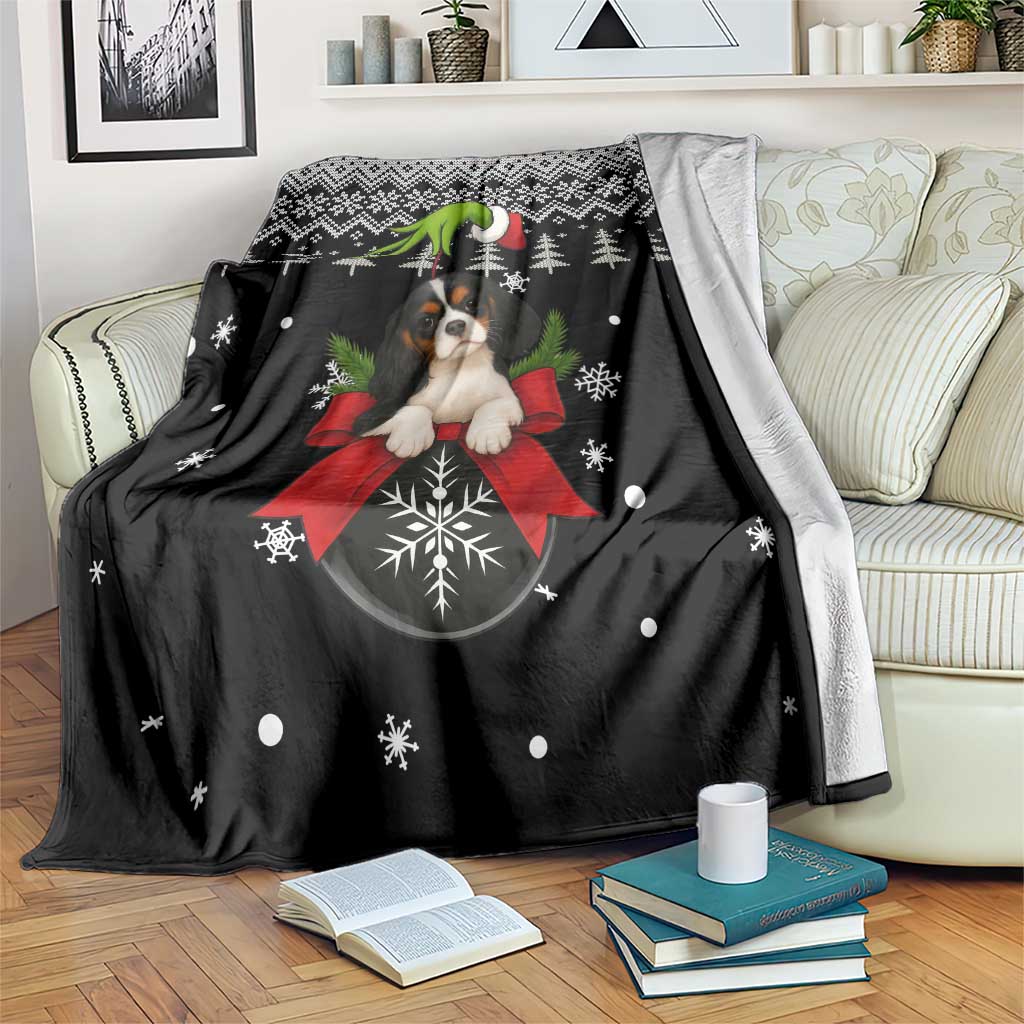Cavalier King Charles Spaniel Xmas Ball Christmas Blanket Xmas Holiday Patterns - Wonder Print Shop
