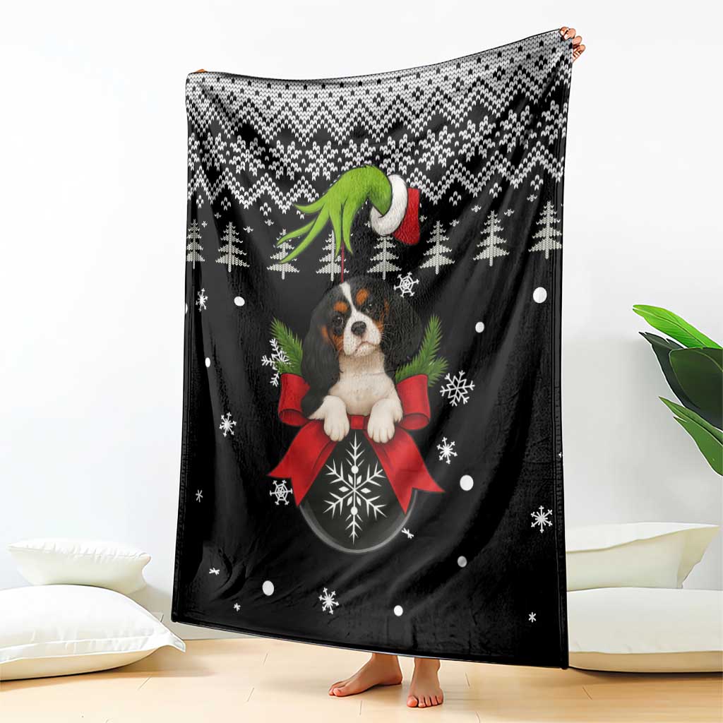 Cavalier King Charles Spaniel Xmas Ball Christmas Blanket Xmas Holiday Patterns - Wonder Print Shop