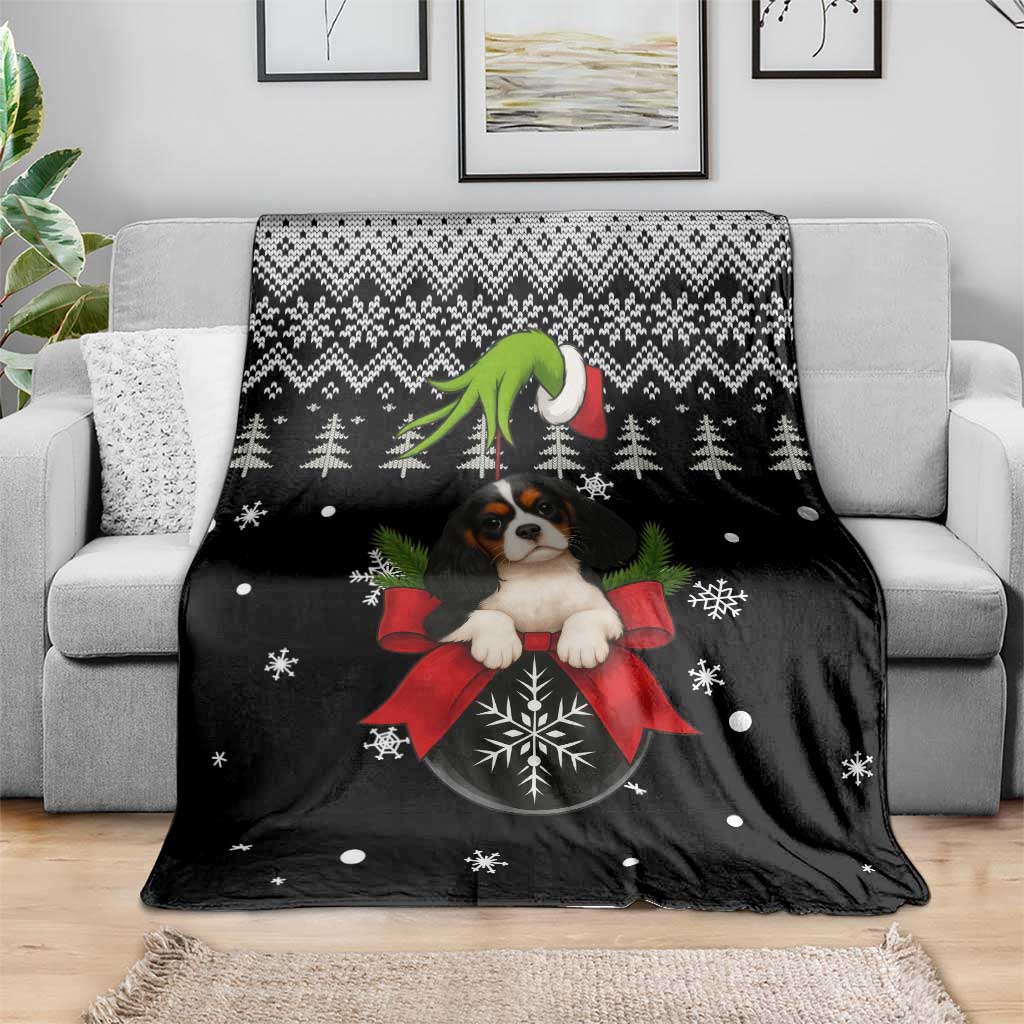 Cavalier King Charles Spaniel Xmas Ball Christmas Blanket Xmas Holiday Patterns - Wonder Print Shop