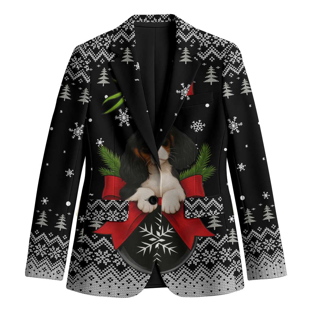 Cavalier King Charles Spaniel Xmas Ball Christmas Blazer Xmas Holiday Patterns - Wonder Print Shop