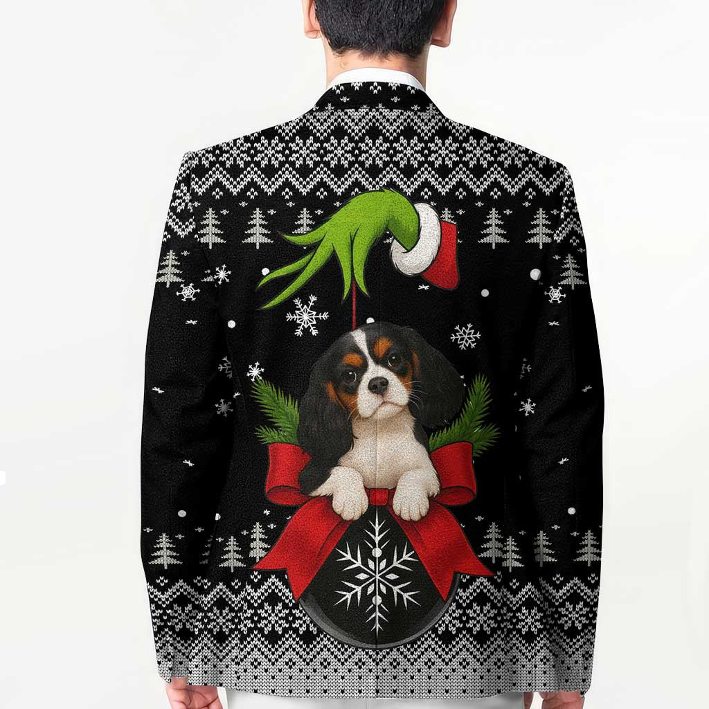 Cavalier King Charles Spaniel Xmas Ball Christmas Blazer Xmas Holiday Patterns - Wonder Print Shop