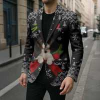 Cavalier King Charles Spaniel Xmas Ball Christmas Blazer Xmas Holiday Patterns - Wonder Print Shop