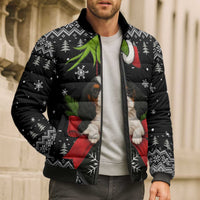 Cavalier King Charles Spaniel Xmas Ball Christmas Bomber Puffer Jacket Xmas Holiday Patterns - Wonder Print Shop