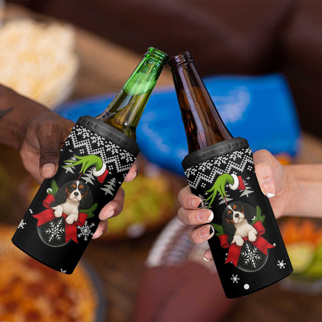 Cavalier King Charles Spaniel Xmas Ball Christmas 4 in 1 Can Cooler Tumbler Xmas Holiday Patterns - Wonder Print Shop