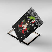 Cavalier King Charles Spaniel Xmas Ball Christmas Canvas Wall Art Xmas Holiday Patterns - Wonder Print Shop