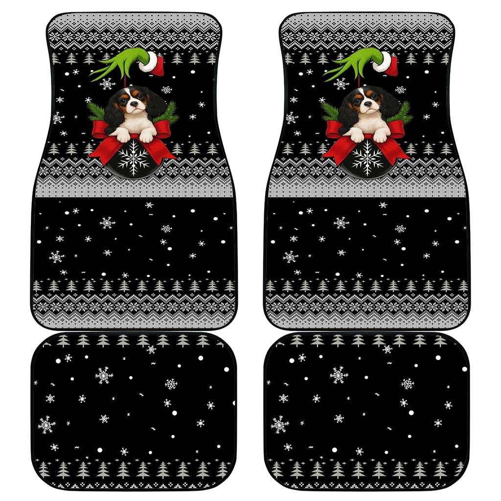 Cavalier King Charles Spaniel Xmas Ball Christmas Car Mats Xmas Holiday Patterns - Wonder Print Shop