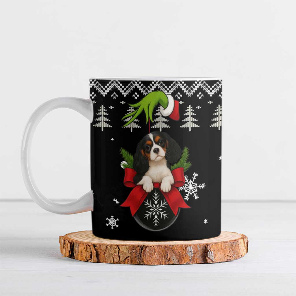 Cavalier King Charles Spaniel Xmas Ball Christmas Ceramic Mug Xmas Holiday Patterns - Wonder Print Shop