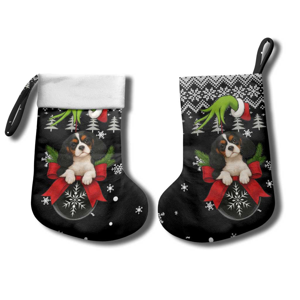 Cavalier King Charles Spaniel Xmas Ball Christmas Stocking Xmas Holiday Patterns - Wonder Print Shop