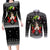 Cavalier King Charles Spaniel Xmas Ball Christmas Couples Matching Long Sleeve Bodycon Dress and Long Sleeve Button Shirt Xmas Holiday Patterns - Wonder Print Shop