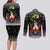 Cavalier King Charles Spaniel Xmas Ball Christmas Couples Matching Long Sleeve Bodycon Dress and Long Sleeve Button Shirt Xmas Holiday Patterns - Wonder Print Shop