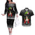 Cavalier King Charles Spaniel Xmas Ball Christmas Couples Matching Off The Shoulder Long Sleeve Dress and Hawaiian Shirt Xmas Holiday Patterns - Wonder Print Shop