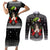 Cavalier King Charles Spaniel Xmas Ball Christmas Couples Matching Short Sleeve Bodycon Dress and Long Sleeve Button Shirt Xmas Holiday Patterns - Wonder Print Shop