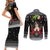 Cavalier King Charles Spaniel Xmas Ball Christmas Couples Matching Short Sleeve Bodycon Dress and Long Sleeve Button Shirt Xmas Holiday Patterns - Wonder Print Shop