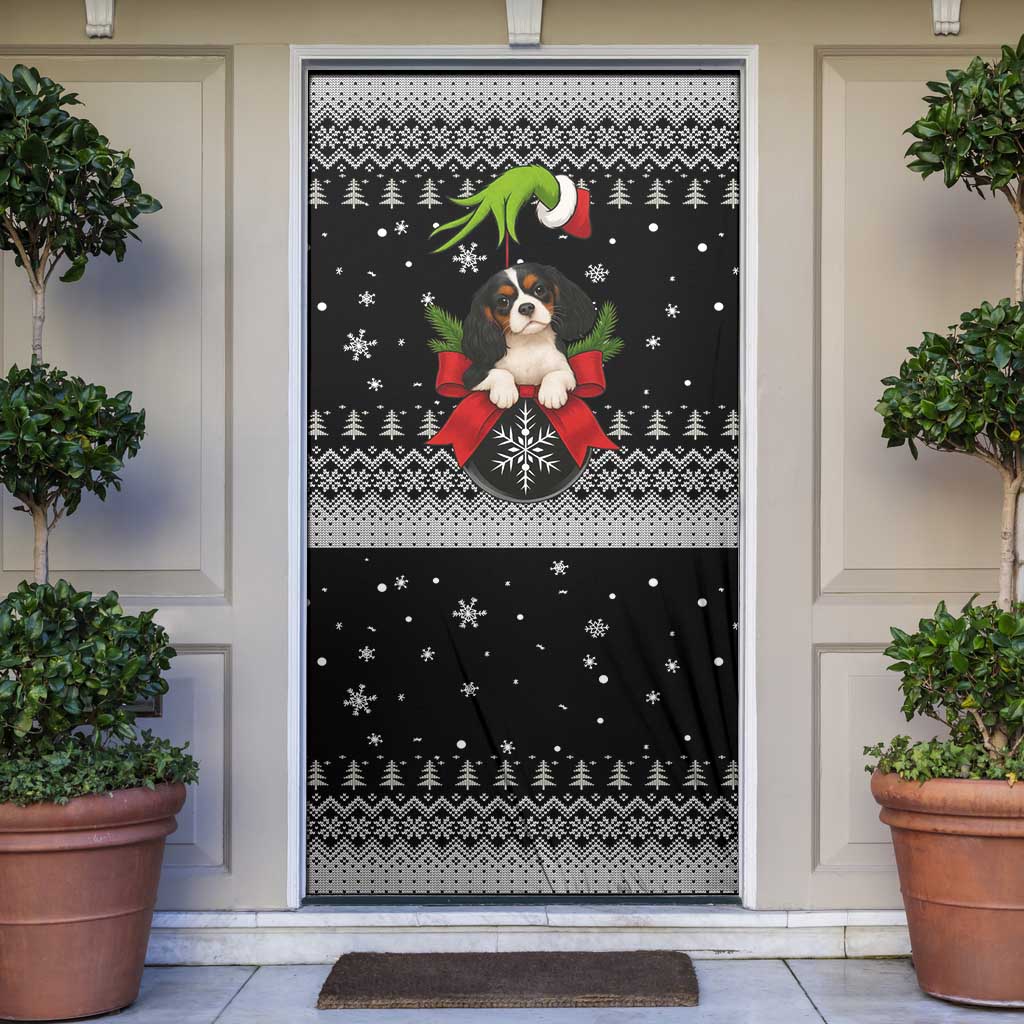 Cavalier King Charles Spaniel Xmas Ball Christmas Door Cover Xmas Holiday Patterns - Wonder Print Shop
