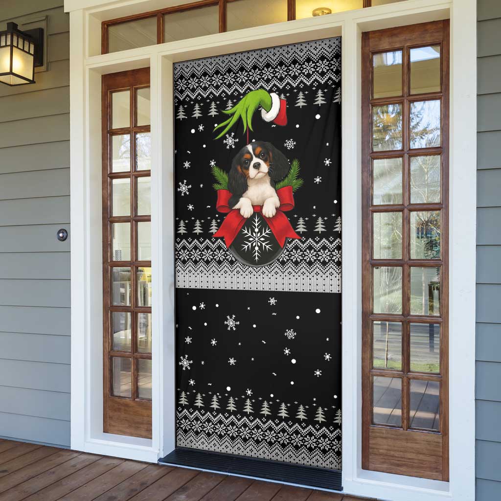Cavalier King Charles Spaniel Xmas Ball Christmas Door Cover Xmas Holiday Patterns - Wonder Print Shop