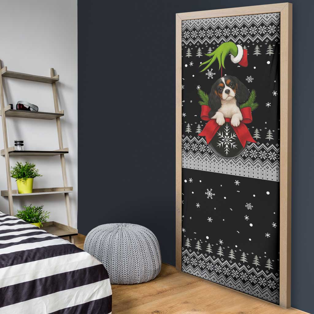 Cavalier King Charles Spaniel Xmas Ball Christmas Door Cover Xmas Holiday Patterns - Wonder Print Shop